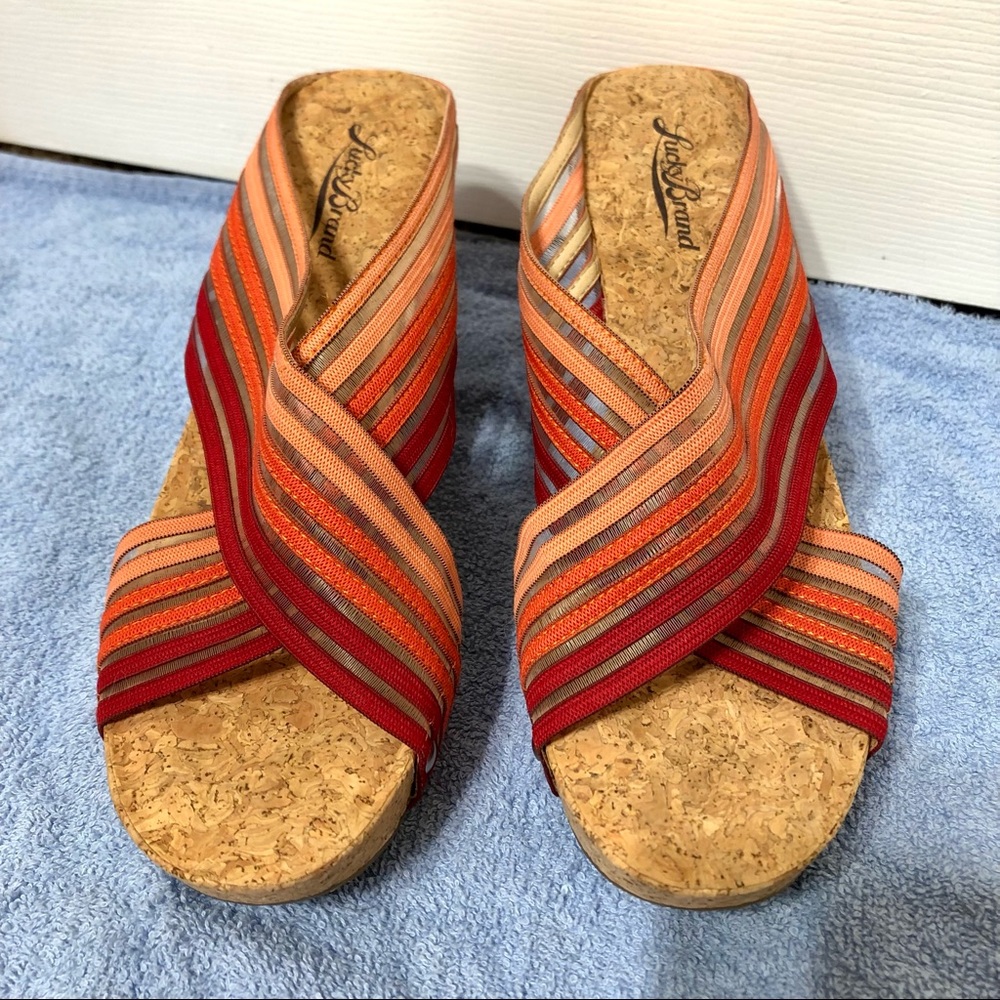Lucky Brand Mesh Cross Wedges